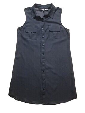 STUDIO 253 BLUE CHAMBRAY DRESS